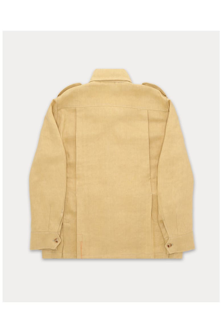 Owen Linen Safari Jacket, Alternate, color, Camel