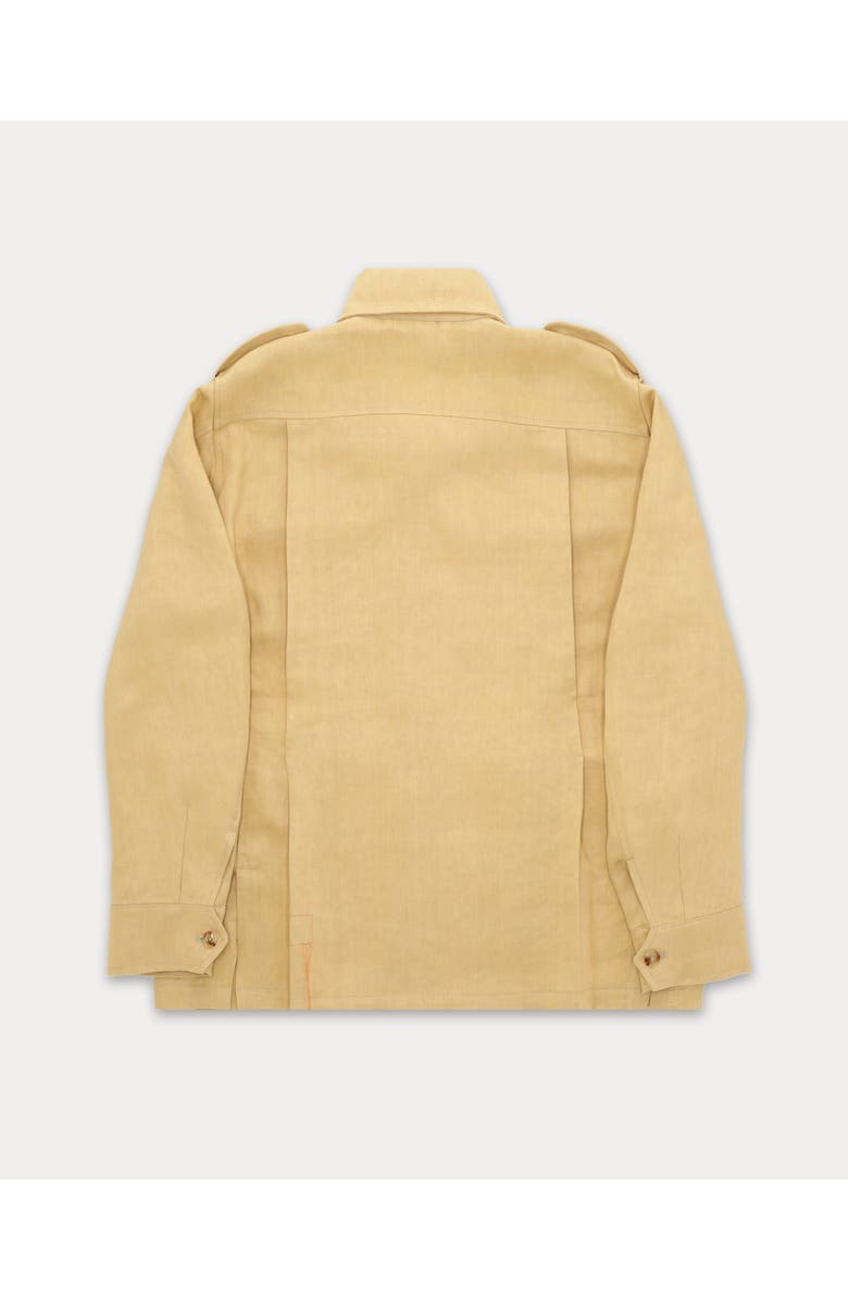 Fortela Owen Linen Safari Jacket, Alternate, color, Camel