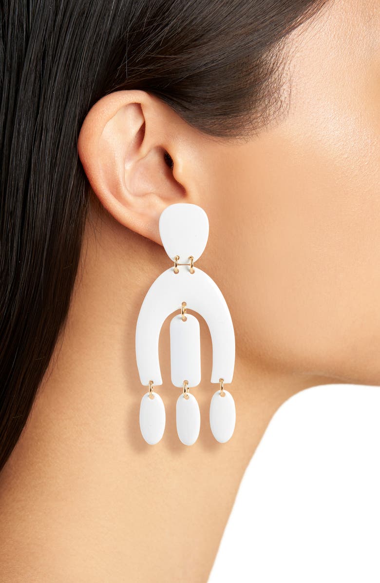 Leith Sculpted Drop Earrings, Alternate, color, 