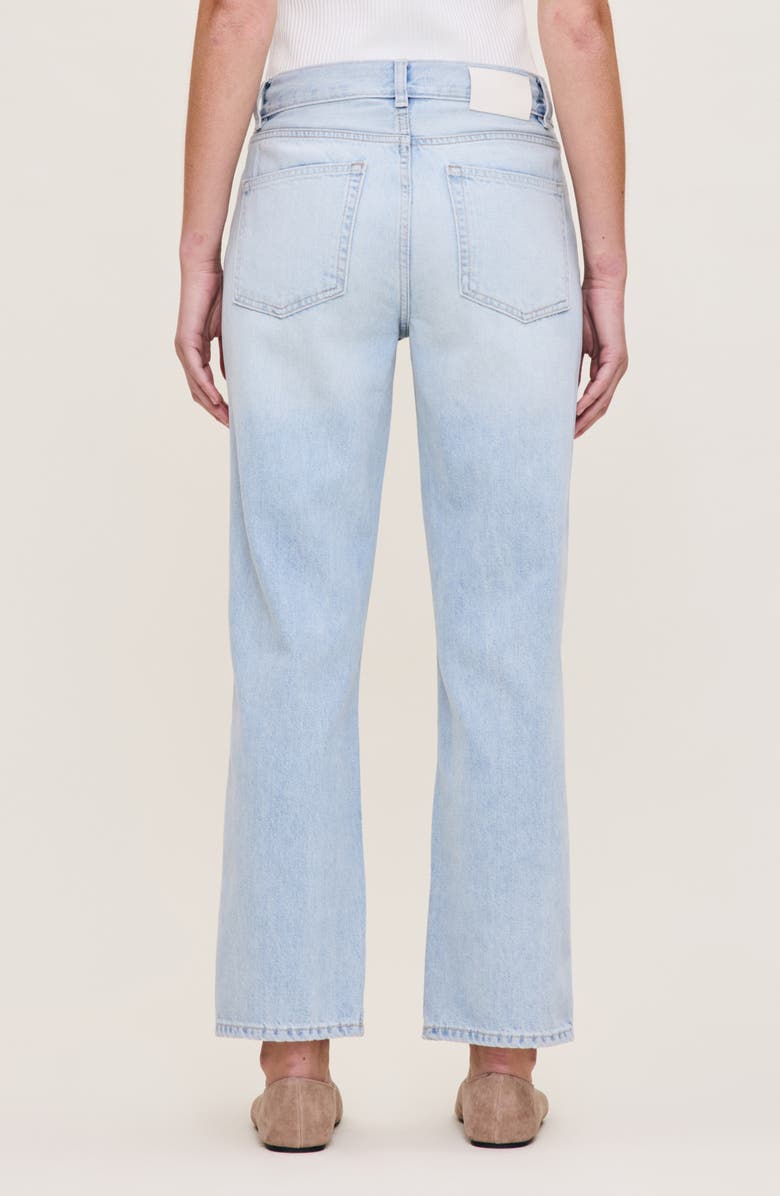 DL1961 Romie Ripped Mid Rise Straight Leg Jeans, Alternate, color, 