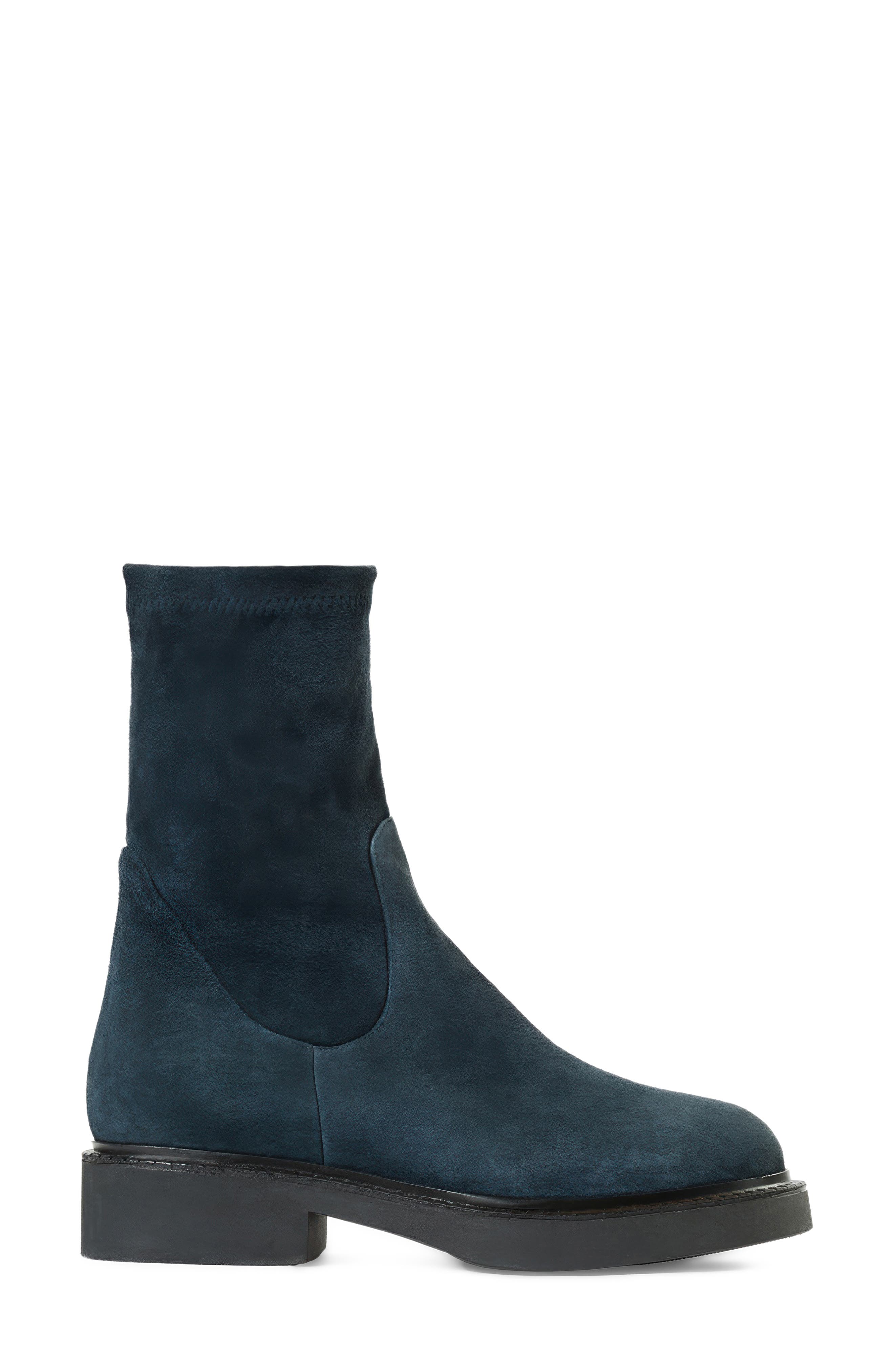 Binita Bootie, Alternate, color, NAVY SUEDE