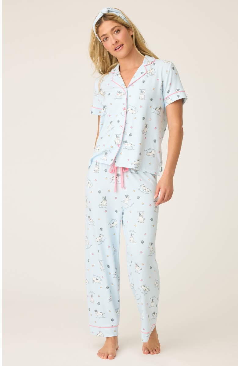 PJ Salvage Paws & Breathe Pajamas, Alternate, color, Blue Mist
