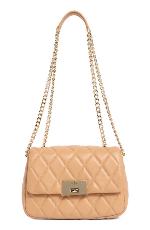 carey quilted shoulder bag