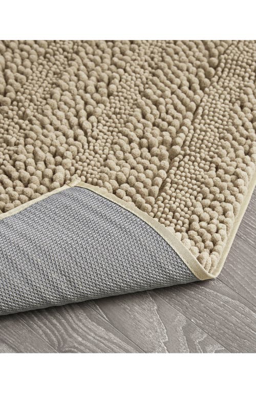Laura Ashley Chenille Set Of 2 Bath Rugs In Linen