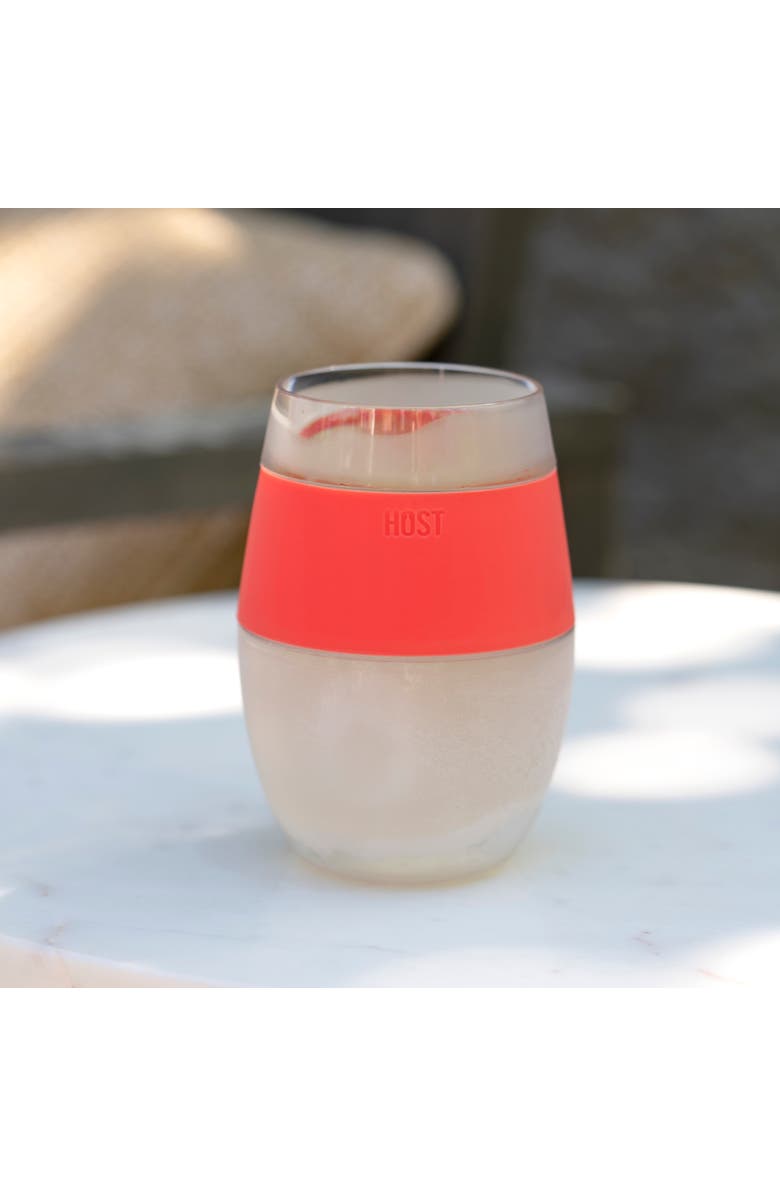 HOST Wine FREEZE Cooling Cup in Coral, Alternate, color, Pink