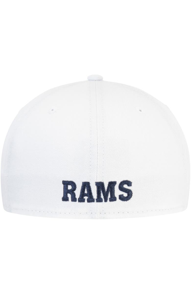New Era Men's New Era White Los Angeles Rams Historic Omaha 59FIFTY Fitted Hat, Alternate, color, White