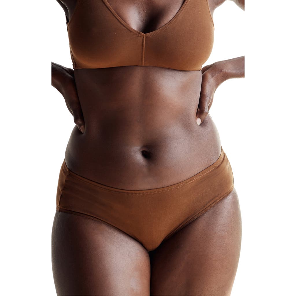 Proclaim Mid-rise Ultra Soft Sustainable Briefs In Deep Nude