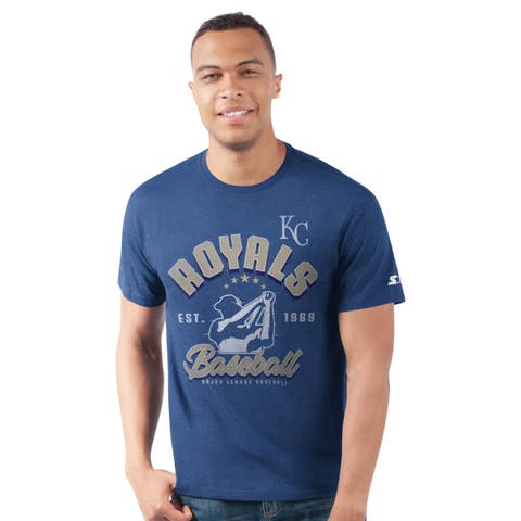 Men's Starter  Royal Kansas City Royals Prime Time Batter T-Shirt