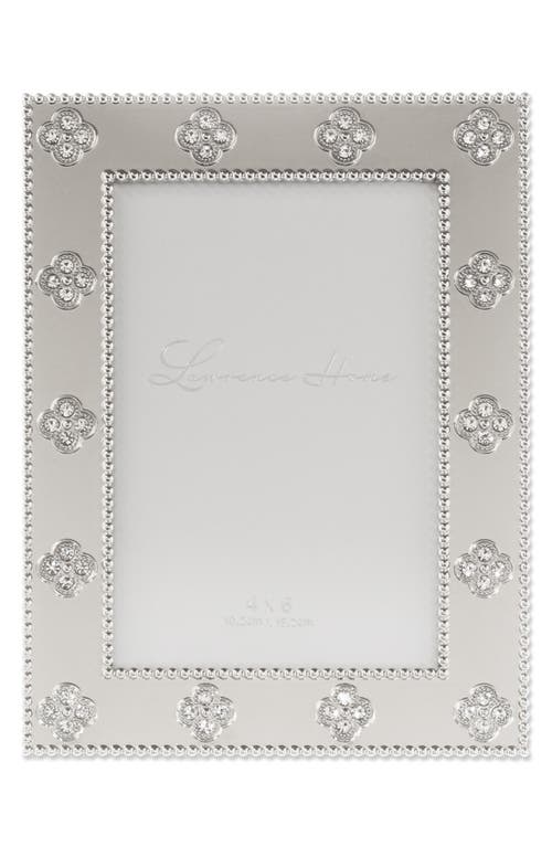 Lawrence Frames Crystal Clover Picture Frame In Silver