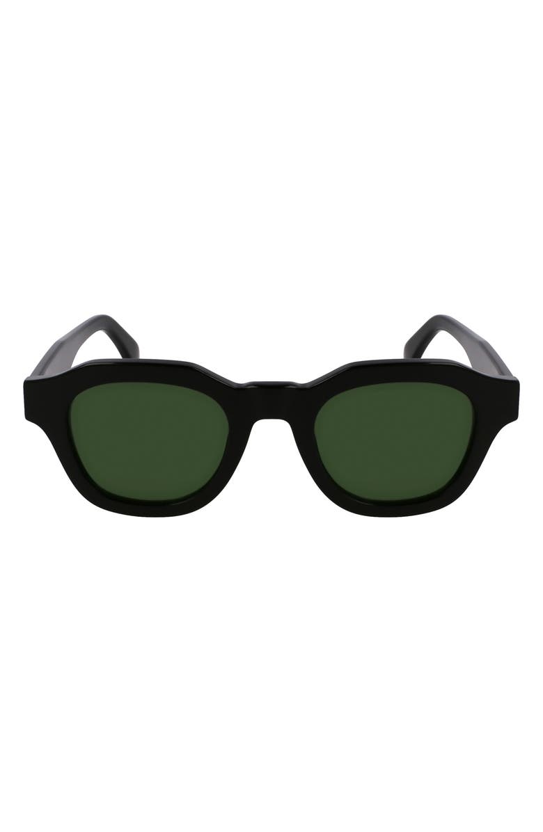 Paul Smith Lyford 48mm Small Modified Rectangular Sunglasses, Main, color, Black