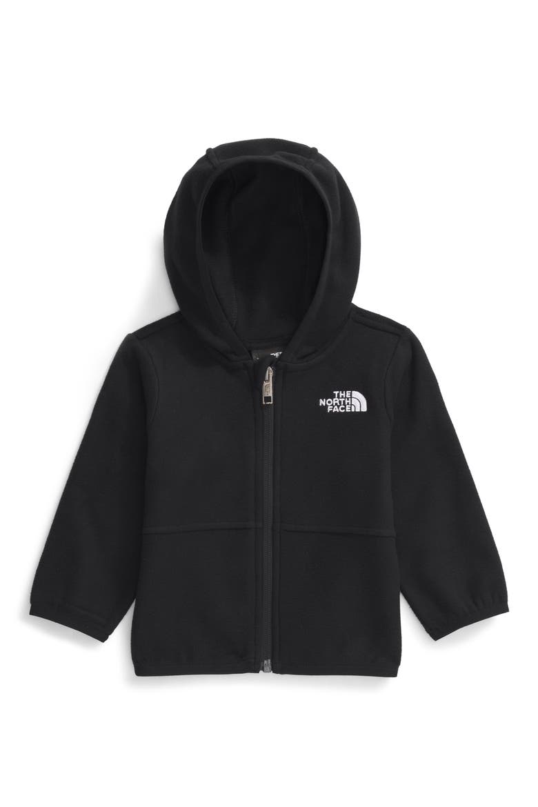 Glacier Fleece Zip Hoodie, Main, color, TNF BLACK