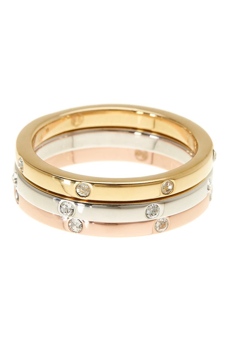 Water Resistant Swarovski Crystal Studded Band - Set of 3, Main, color, MULTI