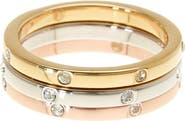 Adornia Water Resistant Swarovski Crystal Studded Band - Set of 3