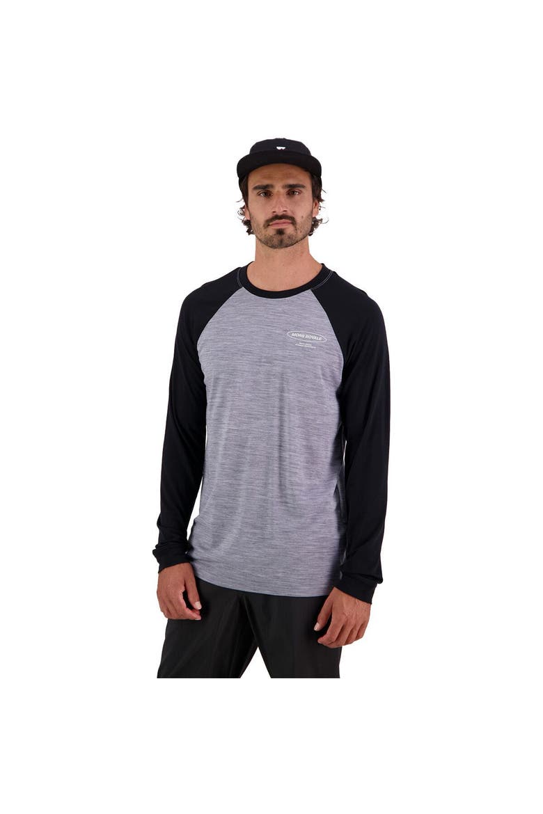 Icon Raglan Top - Men's, Main, color, Grey Heather/Black
