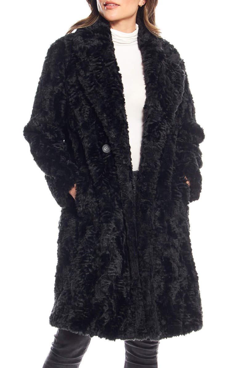 DONNA SALYERS FABULOUS FURS Everywhere Faux Fur Coat, Main, color,