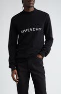 Givenchy Archetype Logo Intarsia Wool Crewneck Sweater