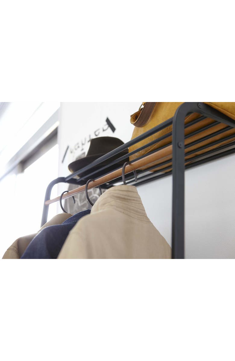 Yamazaki Leaning Shelf Coat Hanger, Alternate, color, 