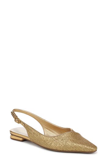 Franco Sarto Raena Slingback Flat In Gold