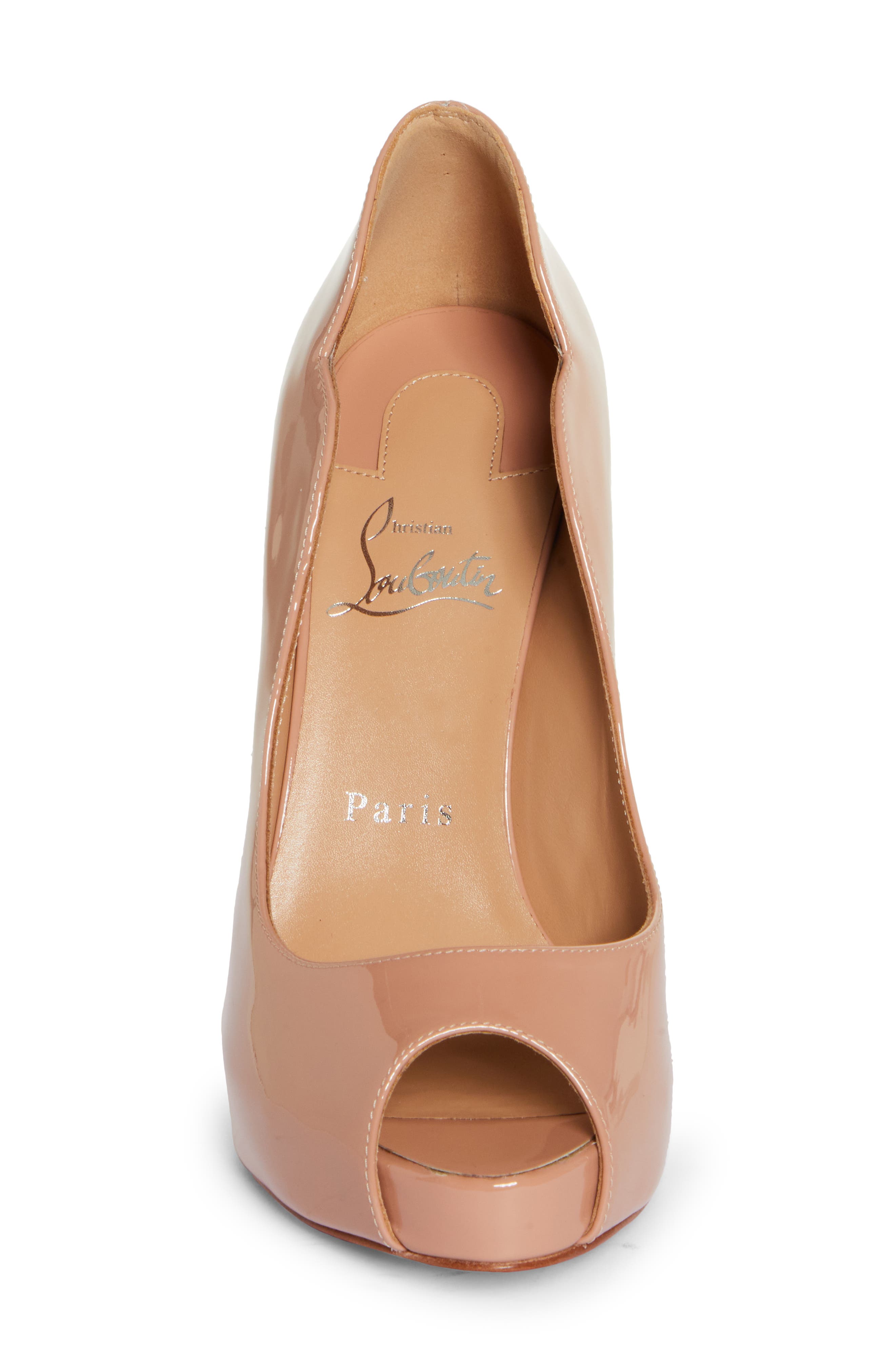 Hot Chick Alta Peep Toe Platform Pump, Alternate, color, BEIGE