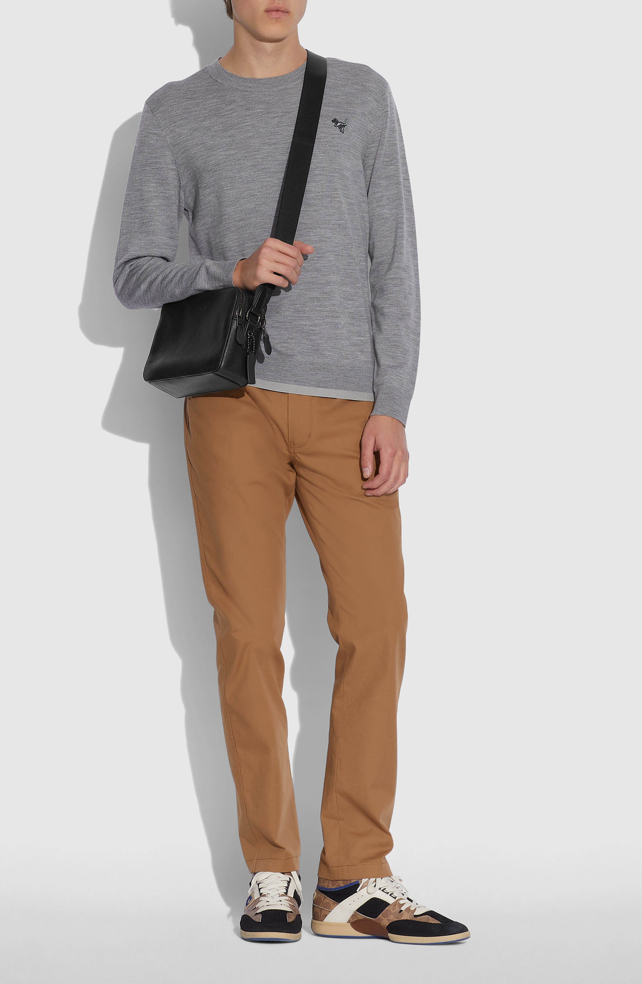 COACH Charter Pebble Leather Crossbody Bag, Alternate, color, 