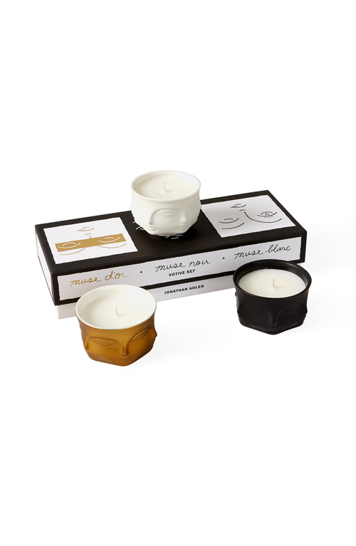 Jonathan Adler Muse Votive Candle Set In Multi