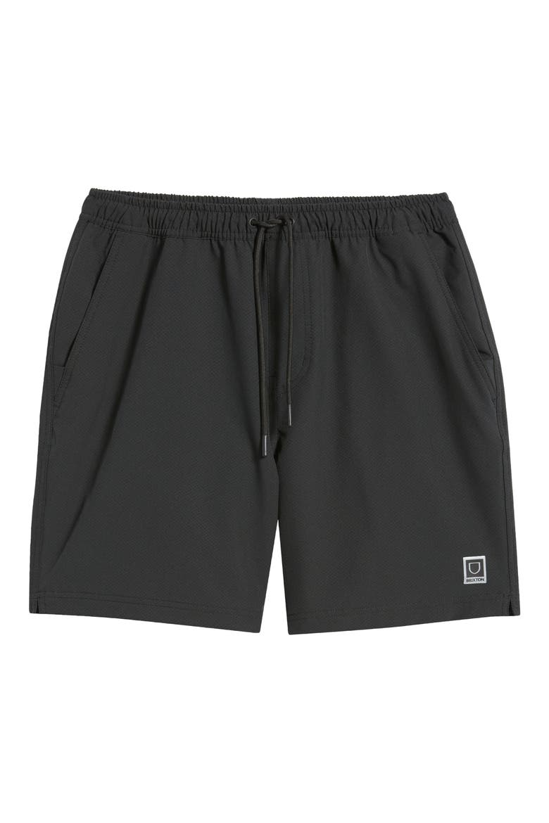 Journey Active Water Repellent Performance Shorts, Alternate, color, BLACK