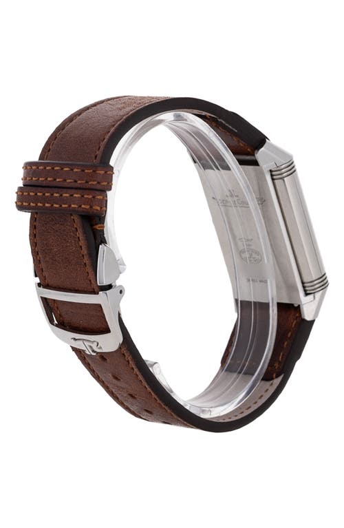 WATCHFINDER & CO. WATCHFINDER & CO. JAEGER-LECOULTRE PREOWNED 2021 REVERSO CLASSIC MEDIUM DUOFACE LEATHER STRAP WATCH, 