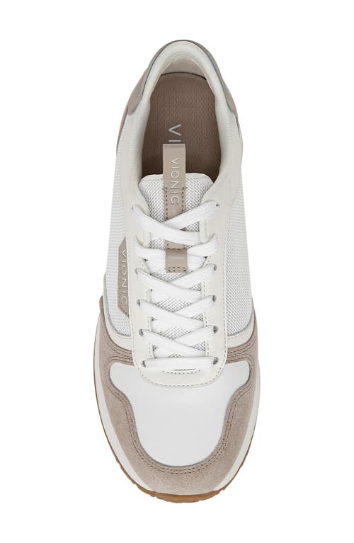 Vionic Monarch Sneaker In White/cobblestone