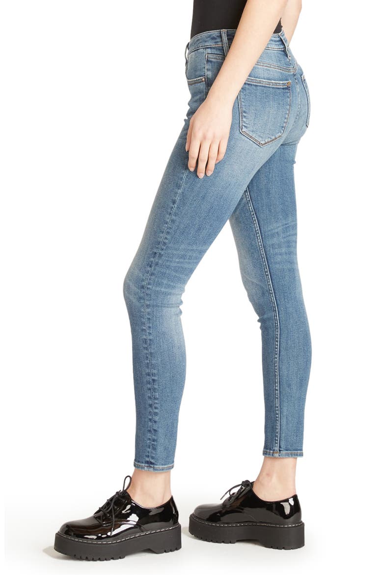 Jagger Ripped Skinny Jeans, Alternate, color, MED WASH