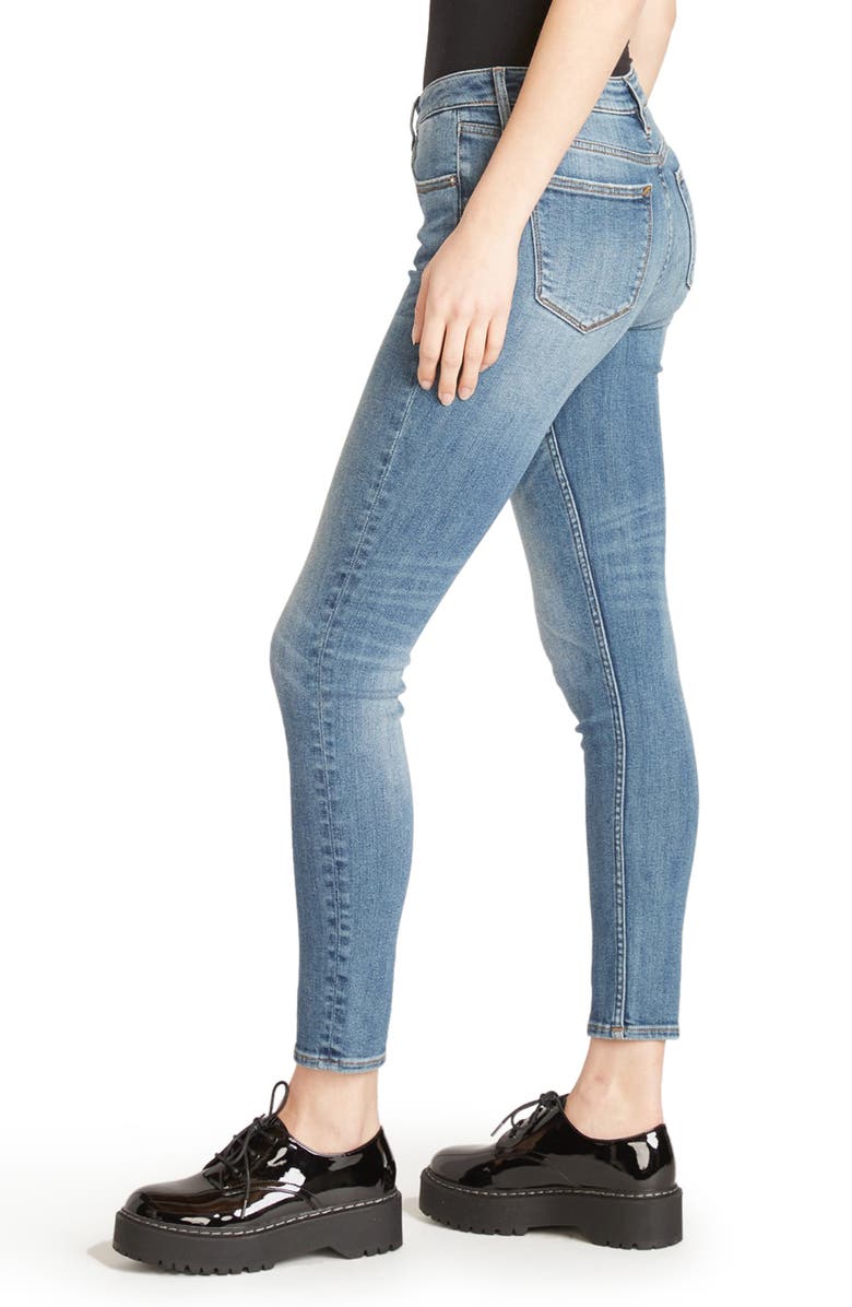 Vigoss Jagger Ripped Skinny Jeans, Alternate, color, Med Wash