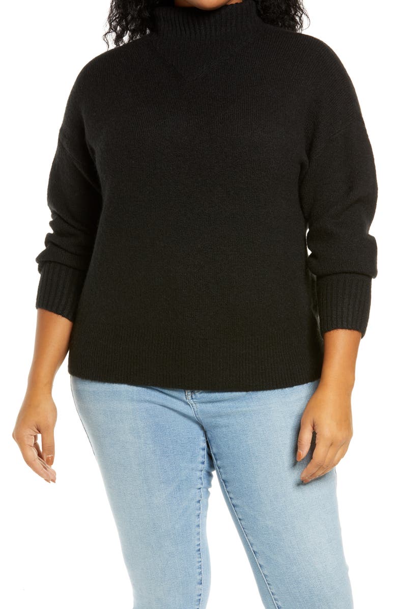 Madewell Dillon Mock Neck Pullover, Main, color, 