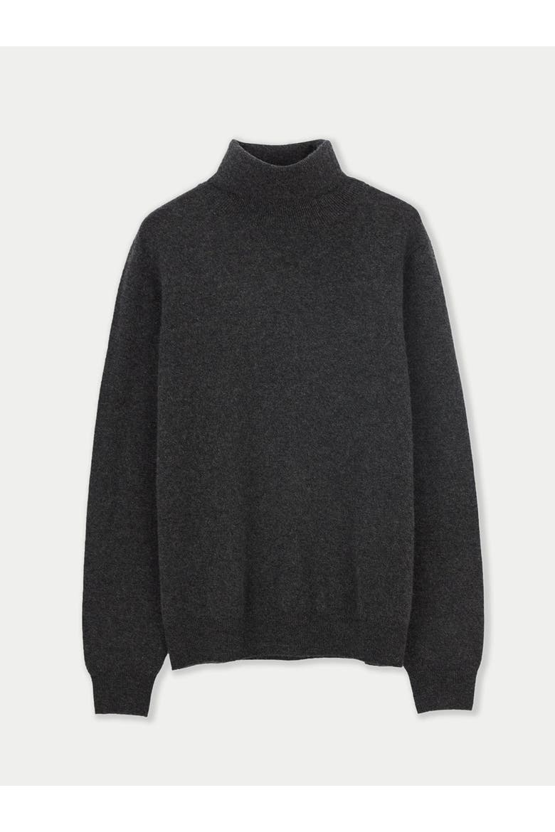 Timeless Turtleneck Cashmere Sweater, Main, color, charcoal
