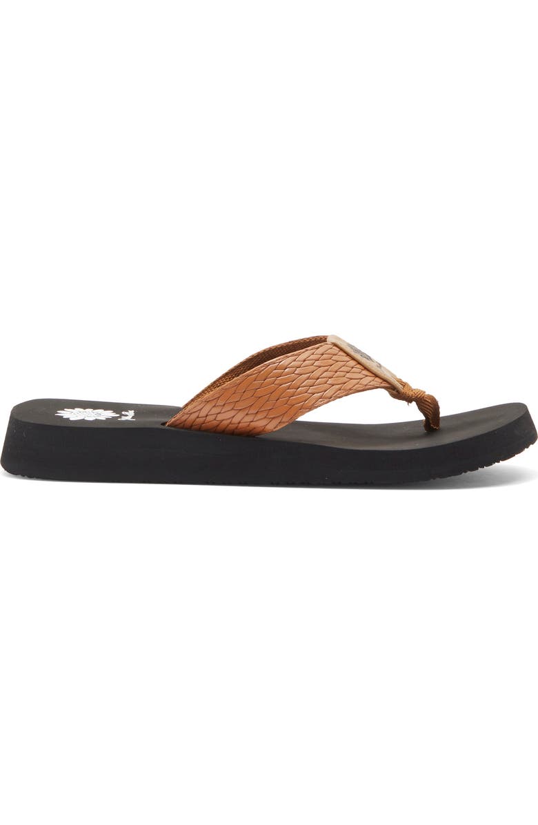 Yellow Box Premium Flax Flip Flop, Alternate, color, Tan