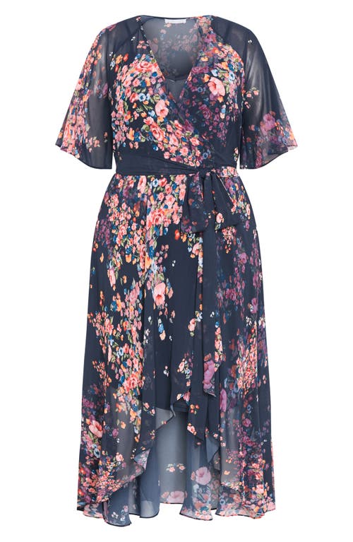 City Chic Lovers Lane Wrap Maxi Dress