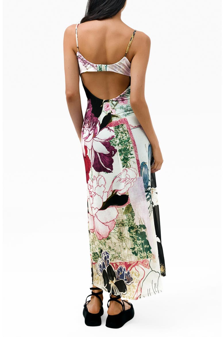 Patchwork Print Slipdress, Alternate, color, IVORY MULTI