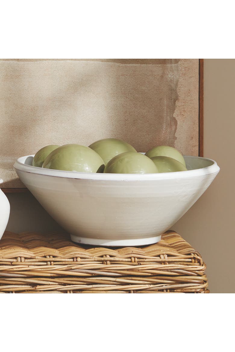 Mirela Decorative Table Bowl, Alternate, color, White