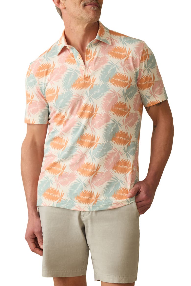 Movement Piqué Polo, Alternate, color, IVORY PARADISE PALM