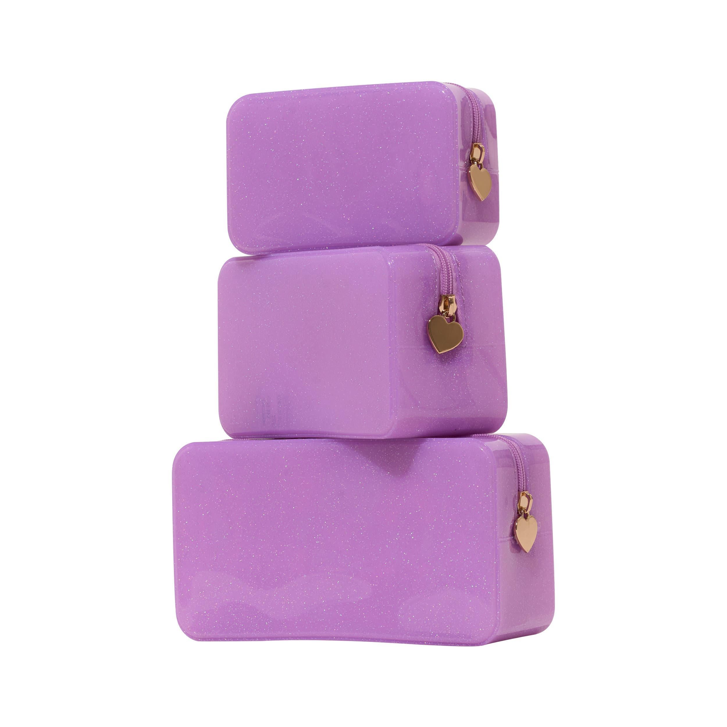 Glitter Jelly Pouch Collection, Alternate, color, Lavender