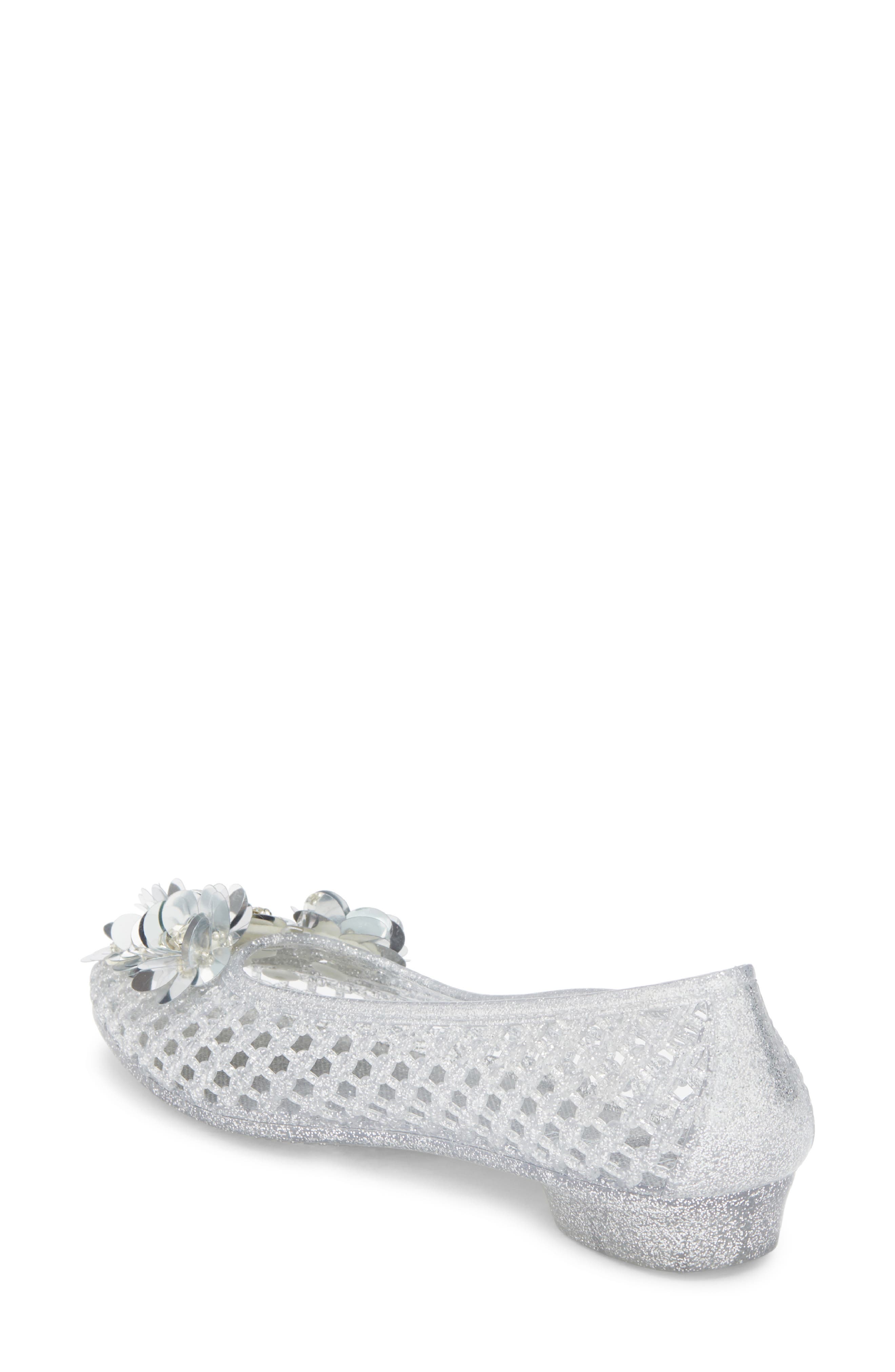 Jeffrey Campbell Kaiz Jelly Flat, Alternate, color, Silver Glitter Silver