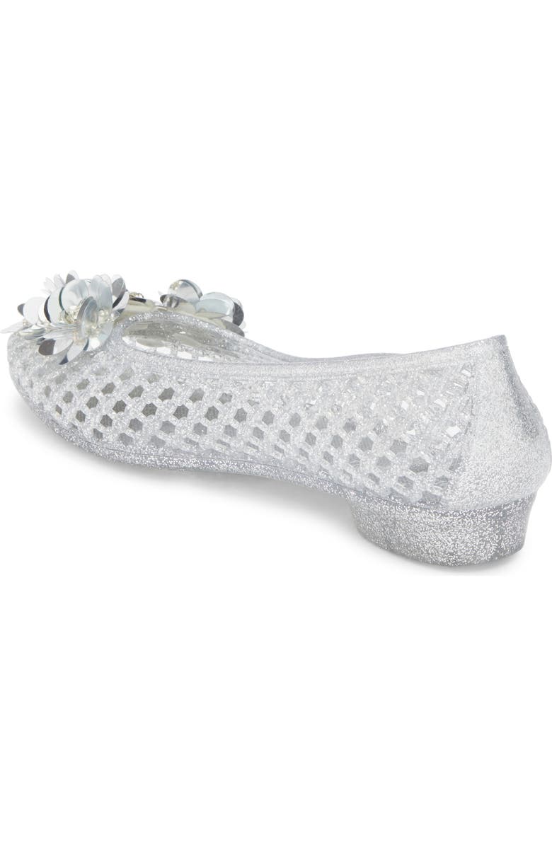Jeffrey Campbell Kaiz Jelly Flat, Alternate, color, Silver Glitter Silver
