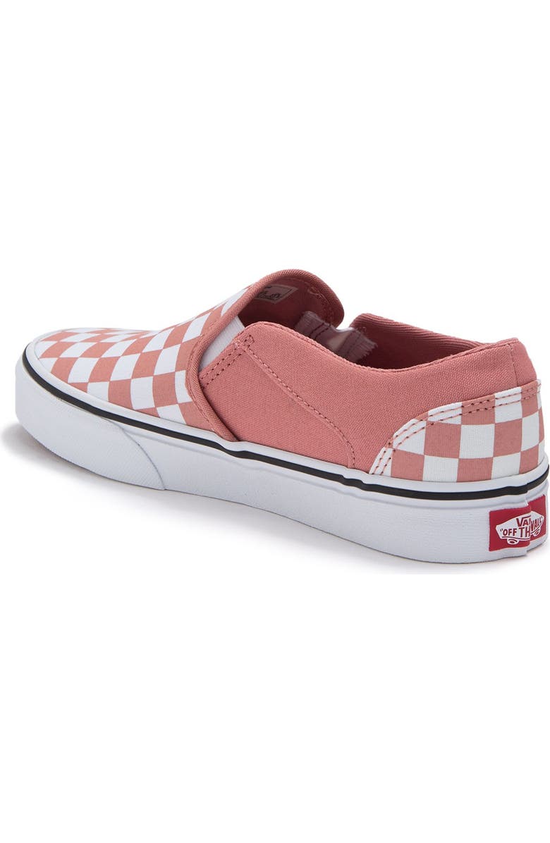 Vans Asher Slip-On Checkerboard Sneaker, Main, color,