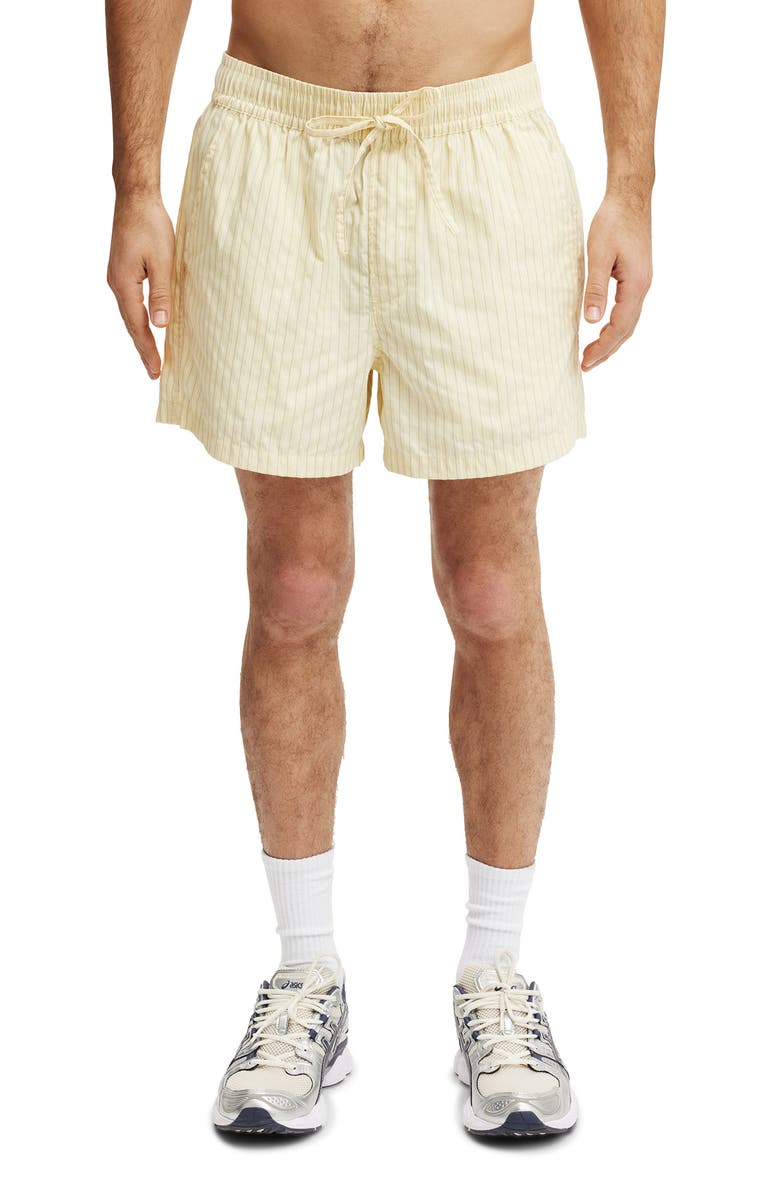 Cotton On Men's Short Short, Alternate, color, Yellow Stripe