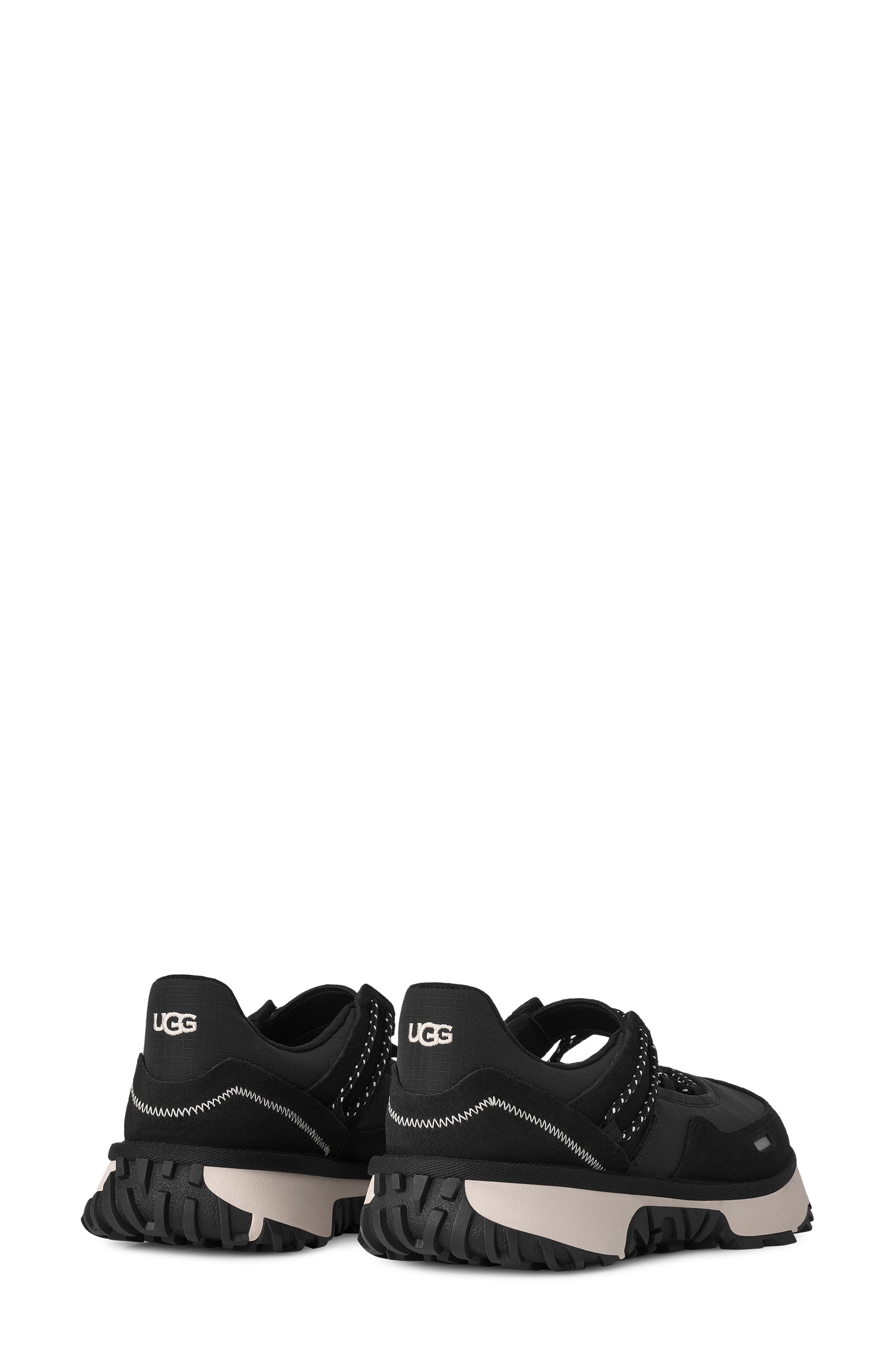 Retrofi Lace-Up Ballet Sneaker, Alternate, color, BLACK