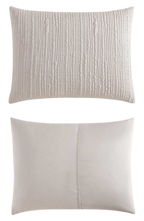 Kenneth Cole New York Serenity Waves Duvet Cover & Sham Set In Light Beige
