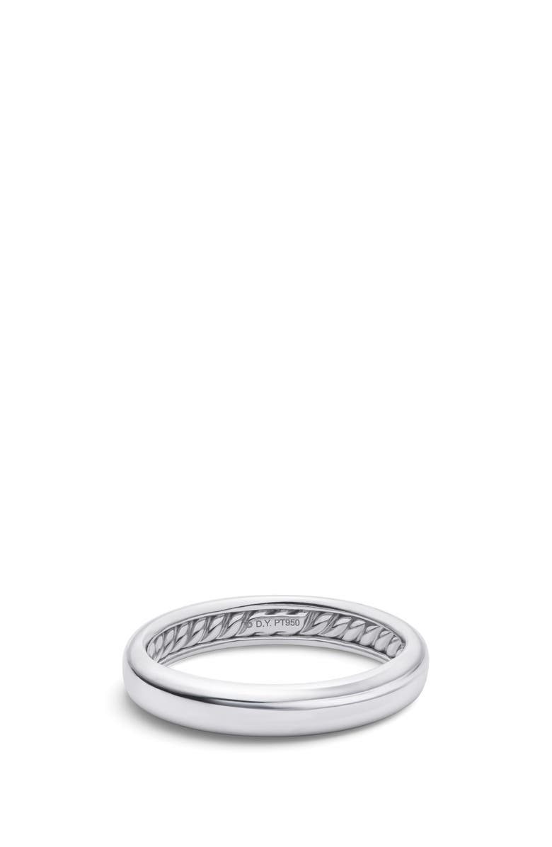 David Yurman Classic Band Ring in Platinum, Main, color,