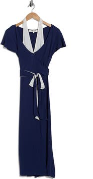 Diane von Furstenberg Kelly Short Sleeve Wrap Dress