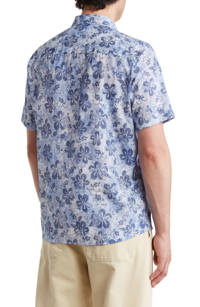 WESTZEROONE Balto Floral Short Sleeve Button-Up Shirt, Alternate, color, 