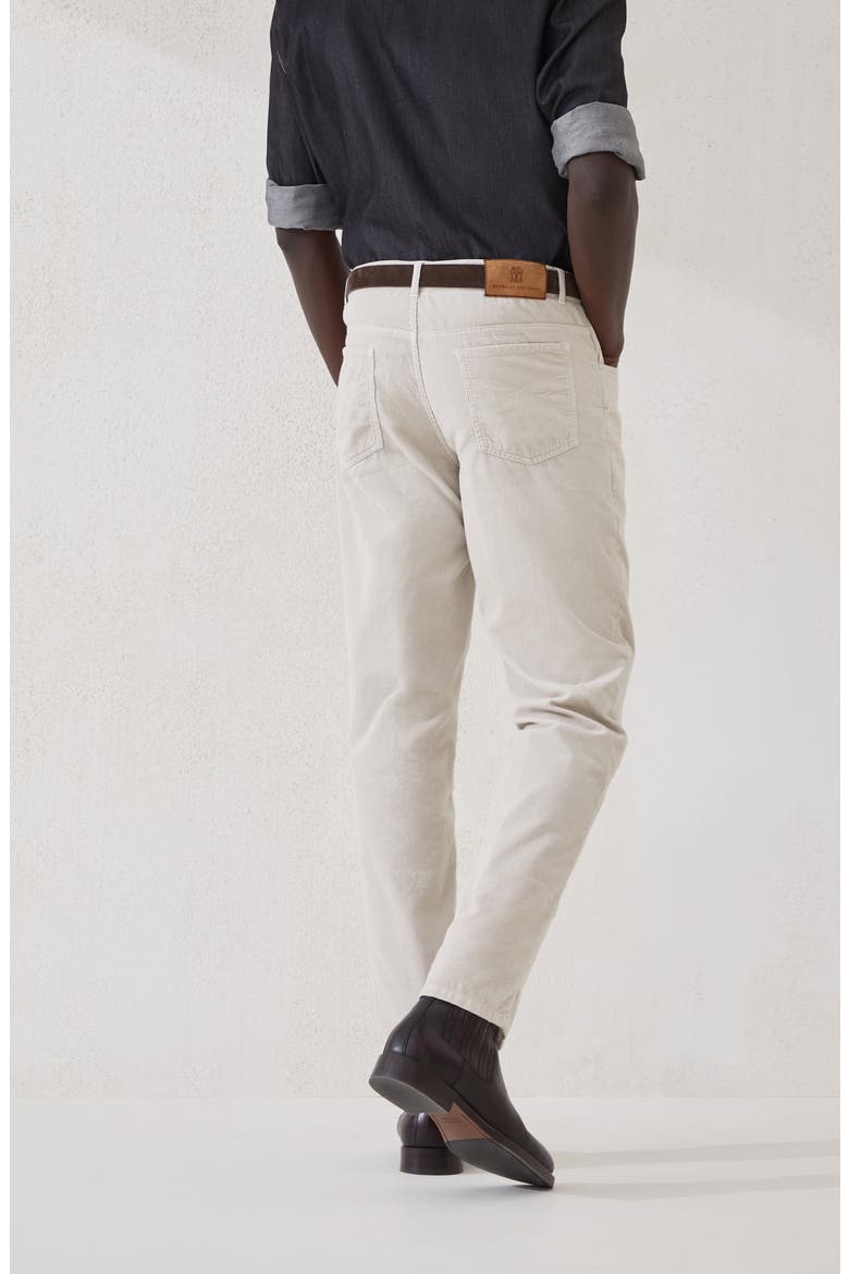 Corduroy trousers, Alternate, color, Ecru