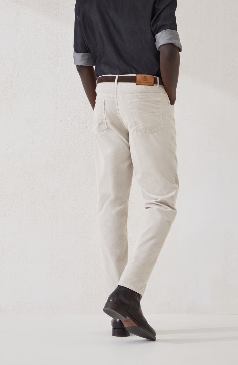 Brunello Cucinelli Corduroy trousers, Alternate, color, Ecru