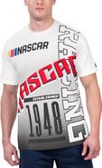 STARTER Men's Starter White NASCAR Merchandise Extreme Lineman Graphic T-Shirt
